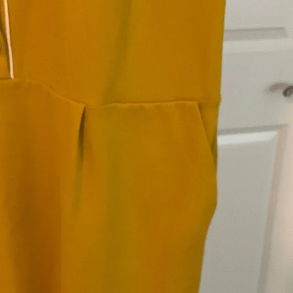 Boden Mustard Button-Down Mini Dress - Picture 3 of 7
